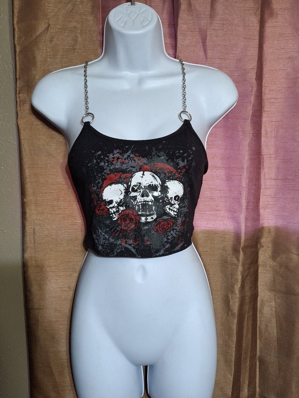 Sexy Chained Goth Tank Top